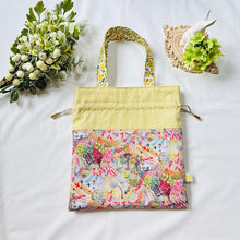 画像をギャラリービューアに読み込む, パッチワーク巾着バッグ(イエロー)|Nikomatch(ニコマッチ)