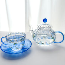 画像をギャラリービューアに読み込む, 青空のように澄みわたるネモフィラのガラスティーセット|Blanche Neige By ちょこにゃん(ブランシュネージュバイチョコニャン)