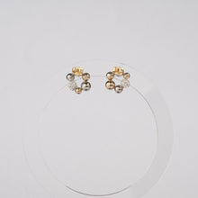 画像をギャラリービューアに読み込む, キラキラリースのピアス サージカルステンレス クリスタルガラス ゴールド シルバー|BLANCHE NEIGE(ブランシュネージュ)