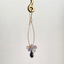 画像をギャラリービューアに読み込む, アイオライトとフローライトのピアス|Na Lumière (ナ ルミエール)