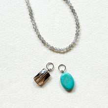 画像をギャラリービューアに読み込む, 天然石・2トップ付ショートネックレス①|beads room mimo(ビーズルームミモ)