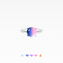 画像をギャラリービューアに読み込む, 色が変わる宝石リング アジサイ石「夜明け」 ラウンド6mm SV925|atelier ShowKer(アトリエショーカー)