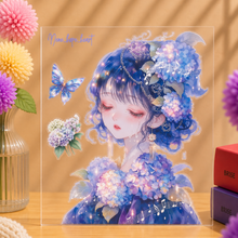 画像をギャラリービューアに読み込む, Floral Princess Hydrangea Melody クリスタルインクキスカットコラージュステッカー|nene_hope_heart(ネネホープハート)