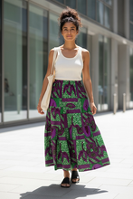 画像をギャラリービューアに読み込む, LADIES|ティアードロングスカート -01|ADEGO -African Fabric apparel- (アデゴアフリカンファブリックアパレル)