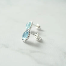 画像をギャラリービューアに読み込む, アクアマリン スタッドピアス(シルバー925)|SMUK(スムーク)