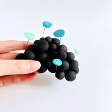 画像をギャラリービューアに読み込む, 炭団オブジェ / 〇+ブルー|櫂の炭(カイノスミ)