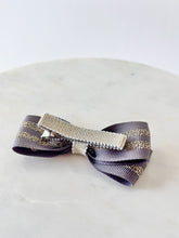 画像をギャラリービューアに読み込む, グリッターストライプ ラメリボン ヘアクリップ|SUNNY RIBBON(サニーリボン)