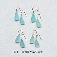 画像をギャラリービューアに読み込む, 変形トライアングル天然石ピアス|beads room mimo(ビーズルームミモ)