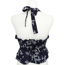 画像をギャラリービューアに読み込む, Halter Top – Navy Floral|SAI Japan Vintage(サイジャパンヴィンテージ)