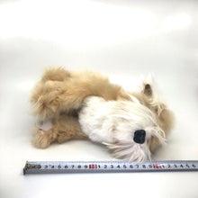 画像をギャラリービューアに読み込む, ベビーアルパカの天然皮革 シュナウザー ぬいぐるみ|ペルー職人手仕事・一点もの