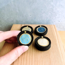 画像をギャラリービューアに読み込む, 炭団オブジェ / ◎+和風柄2|櫂の炭(カイノスミ)