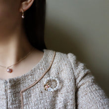 画像をギャラリービューアに読み込む, 天然色 ピンク ホワイト フープピアス|SAKURA jewelry(サクラジュエリー)