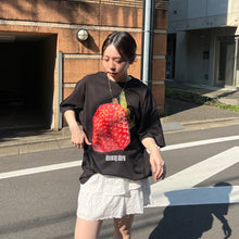 画像をギャラリービューアに読み込む, strawberry print big T-shirt|BLOOMING CHARM(ブルーミングチャーム)