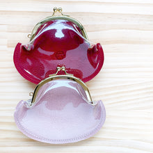 画像をギャラリービューアに読み込む, クリアがま口 本革 小銭入れ 小物入れ スケルトンがま口|六屋(ムツヤ)