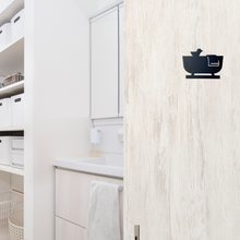 画像をギャラリービューアに読み込む, ルームサイン お風呂サイン バスルームサイン 貼付けタイプ ドアサイン ピクトサイン ドアプレート|gram(グラム)