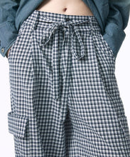画像をギャラリービューアに読み込む, 【期間限定】カーゴ チェック ワイド パンツ|Nora Lily elle(ノラリリーエル)