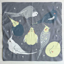 画像をギャラリービューアに読み込む, オカメインコさんハンカチ〈オカメパウダー〉|コトリヨガ