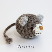 画像をギャラリービューアに読み込む, ねずみのあみぐるみ キャラメル キャットニップ入り|necono(ネコノ)