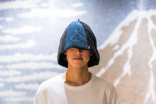 画像をギャラリービューアに読み込む, 今治タオル サウナハット【青×黒】|Saunarior(サウナリア)