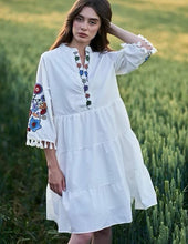 画像をギャラリービューアに読み込む, 刺繡入りワンピース|Ukrainian Embroidery Wear ”Mavka”(ウクライナシシュウノアパレル マウカ)