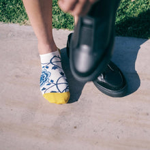 画像をギャラリービューアに読み込む, アズレージョ柄アンクルソックス_Camellia|ポルトッカ