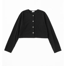 画像をギャラリービューアに読み込む, Organic Cotton Cropped Cardigan (オーガニックコットン クロップドカーディガン)|syngja(シンギア)