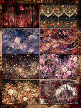 画像をギャラリービューアに読み込む, IchigoZukin Design Paper Book Crimson Collection|nene_hope_heart(ネネホープハート)
