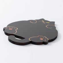 画像をギャラリービューアに読み込む, 猫雑貨・木製プレート&コースター【ねこまみれ 腹見せのあにゃん】|Ten&O