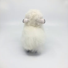 画像をギャラリービューアに読み込む, ベビーアルパカの天然皮革 リャマ ぬいぐるみ|ペルー職人手仕事・一点もの