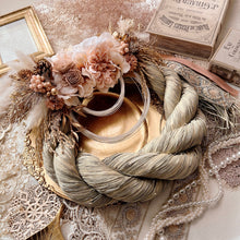 画像をギャラリービューアに読み込む, くすみピンクの大きなしめ縄|flowers luciole(フラワーズ ルシオール)