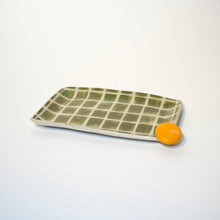 画像をギャラリービューアに読み込む, ポイント角長皿(グリーン格子×オレンジ)|TOUZOO(トウズー)|TOUZOO(トウズー)