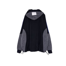 画像をギャラリービューアに読み込む, デニム コンボ フード ジップ ブルゾン|Nora Lily(ノラリリー)