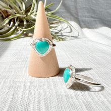 画像をギャラリービューアに読み込む, 金属アレルギー対応『12月の誕生石』ターコイズ・ハートリング / 錆びない素材|Hiwalani(ヒワラニ)