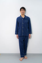 画像をギャラリービューアに読み込む, 呼吸するパジャマ (メンズ)パイピングタイプ|睡眠てらす(スイミンテラス)