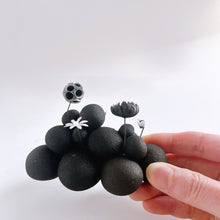 画像をギャラリービューアに読み込む, 炭団オブジェ/〇+モノトーン|櫂の炭(カイノスミ)