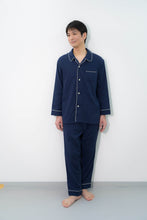 画像をギャラリービューアに読み込む, 呼吸するパジャマ (メンズ)パイピングタイプ|睡眠てらす(スイミンテラス)