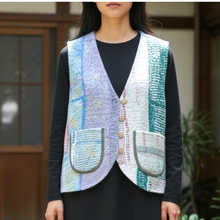 画像をギャラリービューアに読み込む, vintage kantha vest #4|ananyaユイイツムニ(アナンヤユイイツムニ)