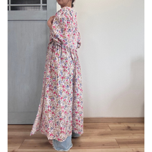 画像をギャラリービューアに読み込む, ブロックプリントのカシュクールワンピース インド綿 一点モノ|かっぽう着屋(カッポウギヤ)|かっぽう着屋(カッポウギヤ)