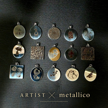 画像をギャラリービューアに読み込む, 【ARTIST × metallico】Rieko Notsu「千客万来」アート刻印ネックレス