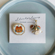 画像をギャラリービューアに読み込む, ねこイヤリング チェック|slowly&starry(スローリーアンドスターリー)