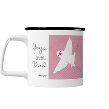 画像をギャラリービューアに読み込む, 「小鳥とヨガ」マグカップ〈文鳥〉|コトリヨガ