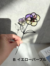 画像をギャラリービューアに読み込む, カラフルパンジー|wire art Niko(ワイヤーアートニコ)