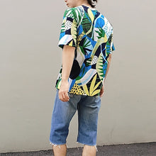画像をギャラリービューアに読み込む, ユニセックス手捺染リゾート柄Tシャツ|empromo(エンプロモ)