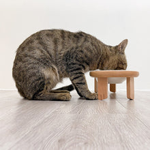 画像をギャラリービューアに読み込む, もぐもぐスタンド フードボウル 陶器 《猫用》 ご飯台 食事台|TOSMU(トスム)