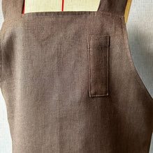 画像をギャラリービューアに読み込む, リネンのバッククロスエプロン|PlusDot+.(プラスドット)