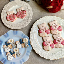 画像をギャラリービューアに読み込む, ハートバルーンを抱えたくまさんクッキー