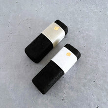 画像をギャラリービューアに読み込む, 炭団オブジェ / □+白帯+ベージュ帯|櫂の炭(カイノスミ)