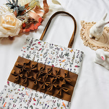 画像をギャラリービューアに読み込む, フラワーモチーフバッグ(茶)|Nikomatch(ニコマッチ)