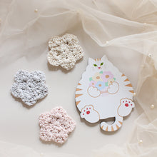 画像をギャラリービューアに読み込む, 猫雑貨・木製プレート&コースター【ねこまみれ 推し色 白】|Ten&O Art+Craft(テンアンドオー アートクラフト)