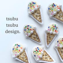 画像をギャラリービューアに読み込む, ブローチ【カラフルバニラ】|tsubutsubu design.(ツブツブデザイン)